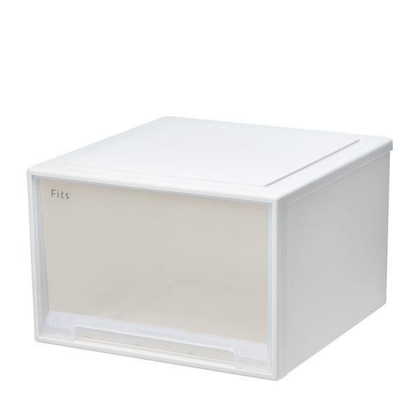 天馬 Fits フィッツケース 45-45L 幅45×奥行45×高さ30cm ホワイトクリア 【北海道・沖縄・離島配送不可】