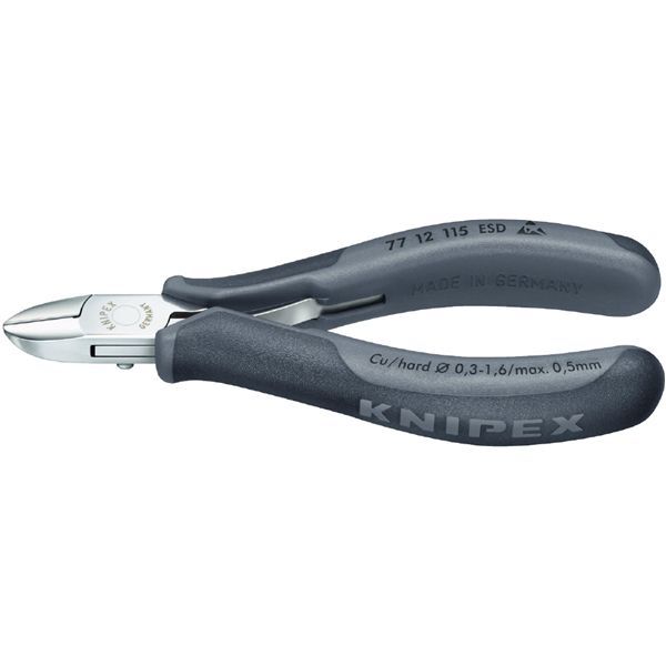 KNIPEX クニペックス 電子工学ニッパー ESD 全長115粍 容器に並べる入 7712-115SB 【北海道・沖縄・離島送りとどける不可】