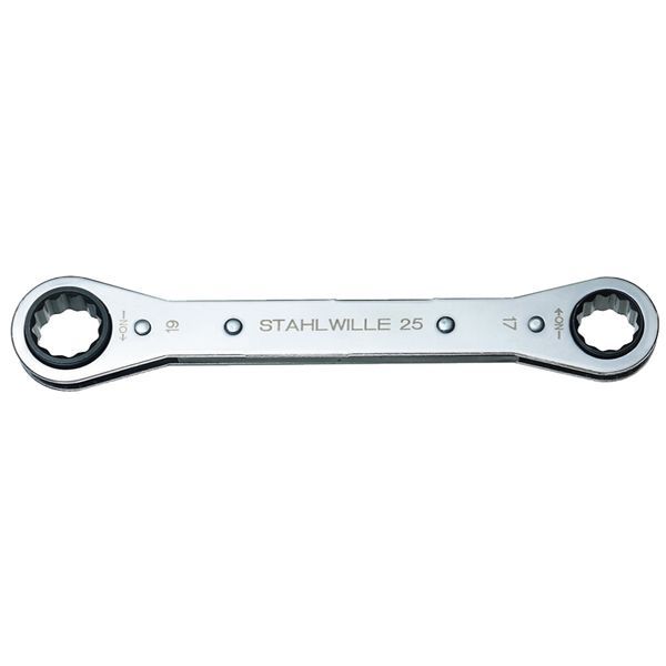 STAHLWILLE スタビレー 板ラチェットメガネ 引っ切り無い手合い 22歯車 16×18粍 全長205粍 25-16X18 【北海道・沖縄・離島送りとどける不可】