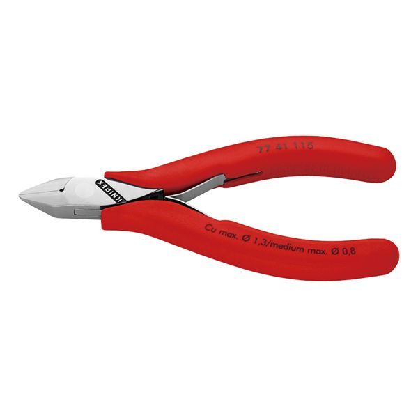 KNIPEX クニペックス 電子工学ニッパー 可塑性物質上塗り 全長115粍 7741-115 【北海道・沖縄・離島送りとどける不可】