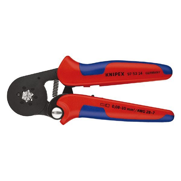 KNIPEX クニペックス ワイヤーエンドスリーブ圧着プライヤー コンフォート 全長180粍 9753-14 【北海道・沖縄・離島送りとどける不可】