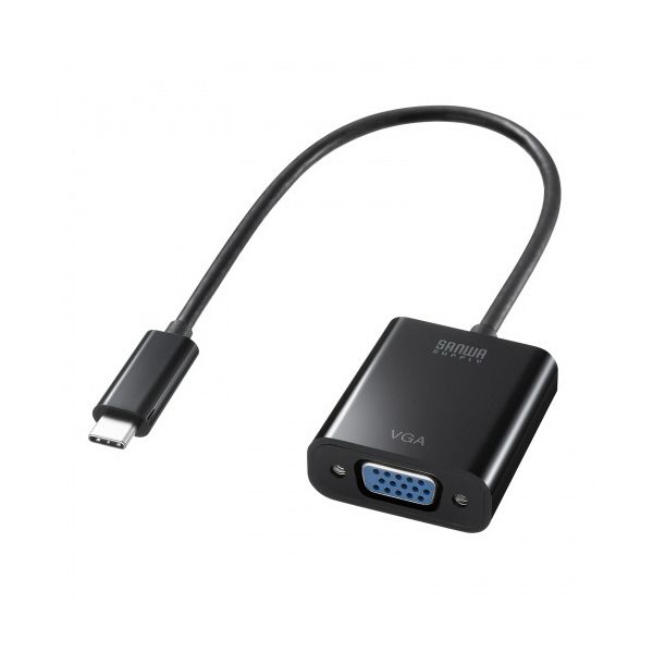 （まとめ） サンワサプライ USB TypeC-VGA取り替えっこアダプター AD-ALCV02 1個 〔×2書き割り〕 【北海道・沖縄・離島送りとどける不可】