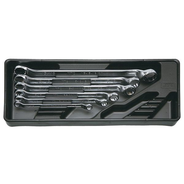 KTC 京都機械工具 メガネレンチ セット 6本組・inch TM506B レンチ 工具 ツール DIY 作業工具 【北海道・沖縄・離島配送不可】|フジックス