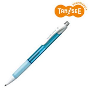 （まとめ）TANOSEE ノック式油性ボールペン（なめらかインク） 極細 0.5mm アクアブルー（インク：黒） 50本【代引不可】【北海道・沖縄・離島配送不可】