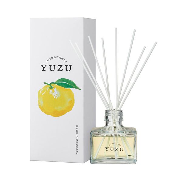 （まとめ） デイリーアロマジャパン 高知県産YUZU リードディフューザー 120mL 1セット 〔×3セット〕 【北海道・沖縄・離島配送不可】