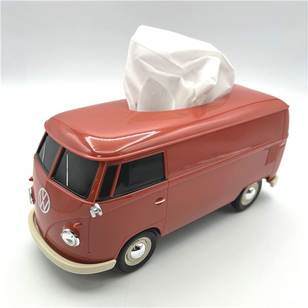 VW T1バス ティッシュケース＋(プラス) カップホルダー付き / レッド 104016 【北海道・沖縄・離島配送不可】