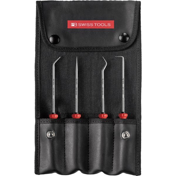 PB SWISS TOOLS ピービースイスツールズ 4本組 スイス連邦手持ち部分EVO 爪物の具 ロールケース付 38681 【北海道・沖縄・離島送りとどける不可】