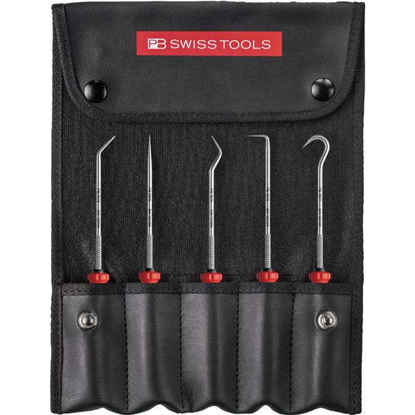 PB SWISS TOOLS ピービースイスツールズ 5本組 スイス連邦手持ち部分EVO 爪物の具 ロールケース付 38685 【北海道・沖縄・離島送りとどける不可】