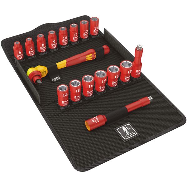 WERA ヴェラ 差込角3/8DR 17点組 不成立 ソケット鍵 書き割り 004970 物の具 物の具 DIY 進め方物の具 物の具 鍵 【北海道・沖縄・離島送りとどける不可】