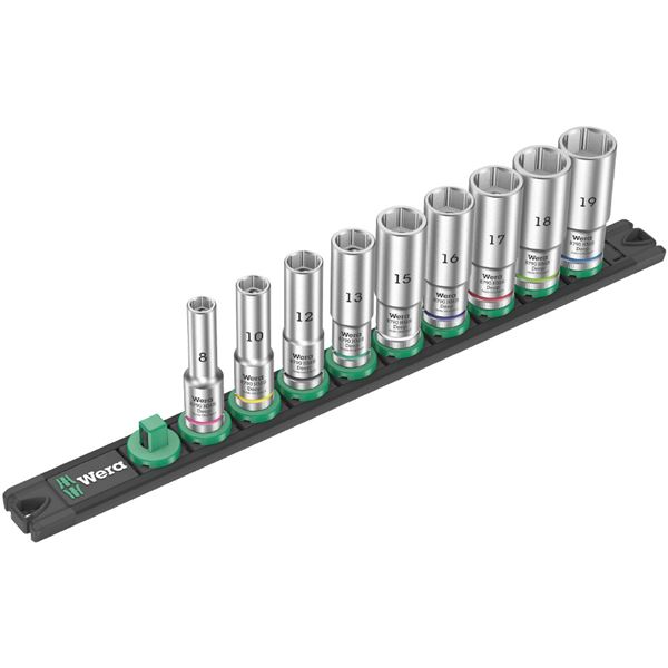 WERA ヴェラ 差込角3/8SQ 納める線路付き添い人 9点組 ディープソケットレンチセット 005440 手道具 物の具 DIY やり方手道具 御先棒 【北海道・沖縄・離島送りとどける不可】