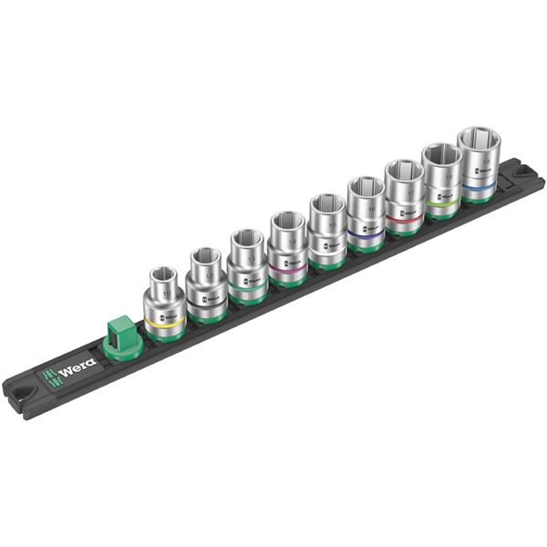 WERA ヴェラ 差込角1/2SQ 納める軌跡付き添い人 ヘックスソケットレンチセット HEX10-19粍入り口・入口 005460 物の具 物の具 DIY 進め方物の具 物の具 【北海道・沖縄・離島送りとどける不可】
