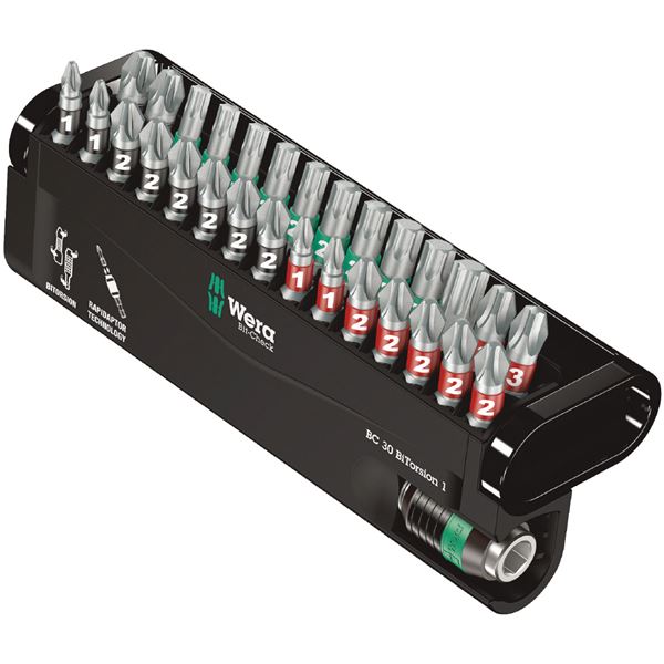 WERA ヴェラ 29本組 差込6.35粍 Bi-Torsion ビット書き割り 057430 物の具 物の具 DIY やり方物の具 御先棒 【北海道・沖縄・離島送りとどける不可】
