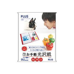 インクジェットプリンタ専用紙 お手軽光沢紙 A4 100枚入【代引不可】【北海道・沖縄・離島配送不可】