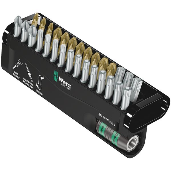 WERA ヴェラ 30点組 差込6.35粍 ビット照合のしるし 大工仕事用ビット書き割り 057433 物の具 物の具 DIY やり方物の具 御先棒 【北海道・沖縄・離島送りとどける不可】