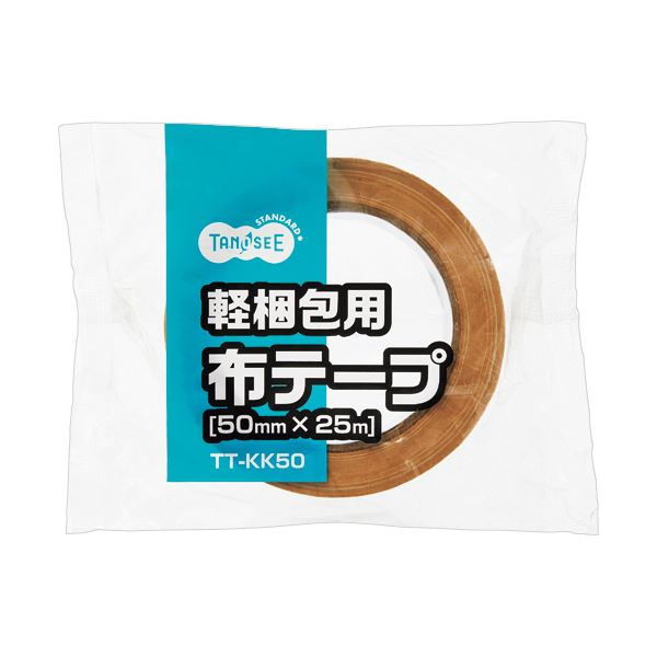 TANOSEE軽梱包用布テープ 50mm×25m 厚み約0.18mm 1セット（150巻） 【北海道・沖縄・離島配送不可】