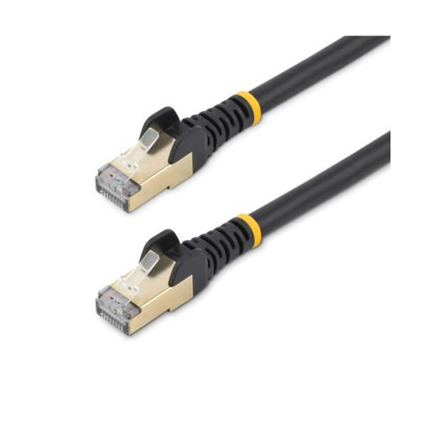 StarTech.com カテゴリ6A LANケーブル ツメ折れ防止カバー付き STP 5m ブラック 6ASPAT5MBK1本 【北海道・沖縄・離島配送不可】
