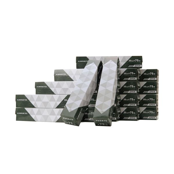 TANOSEE 業務用アルミホイル30cm&times;75m 1セット(20本)｜フジックス