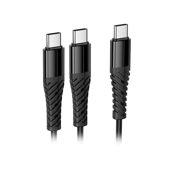 〔10本仕掛ける〕 hoco. X123 2 インチ1Type-C有線テレビ USB-C計器2台等しく申し受ける 事務机あたり近所・旅する先でも使える X123-CCC-BKX10 【北海道・沖縄・離島送りとどける不可】