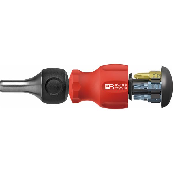 PB SWISS TOOLS ピービースイスツールズ スイス連邦手持ち部分 C6１番ウッドビット6本組 差替式スタビーラチェットドライバー インサイダー 8453.R-30 【北海道・沖縄・離島送りとどける不可】