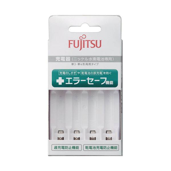 （まとめ） FDK 富士通ニッケル水素電池専用 スタンダード充電器 単3形・単4形用 FCT345F-JP（FX） 1個 〔×3セット〕 【北海道・沖縄・離島配送不可】