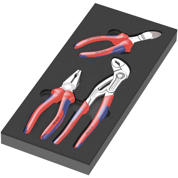 WERA ヴェラ 3点組 KNIPEX ペンチ書き割り フォームインサート付 150180 物の具 進め方物の具 物の具 DIY 物の具 【北海道・沖縄・離島送りとどける不可】