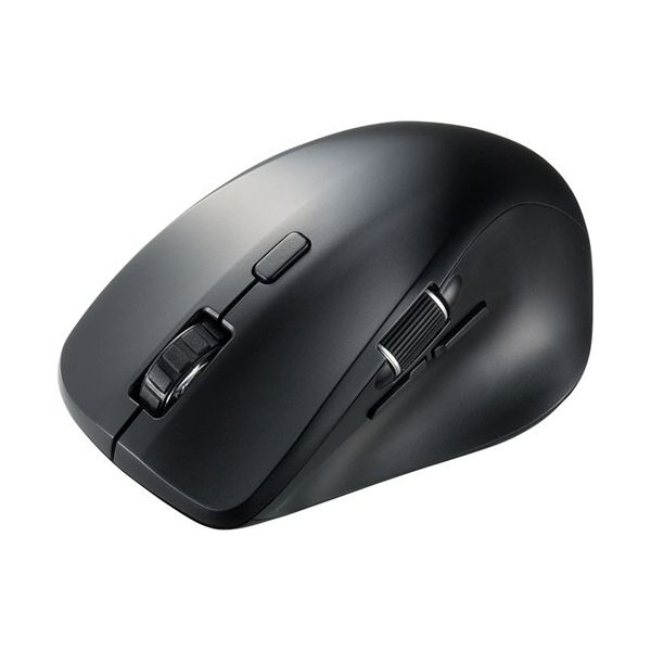 サンワサプライ 静音Bluetoothマウス（サイドホイール付き） 5ボタン ブラック MA-BBS523BK 1個 【北海道・沖縄・離島配送不可】