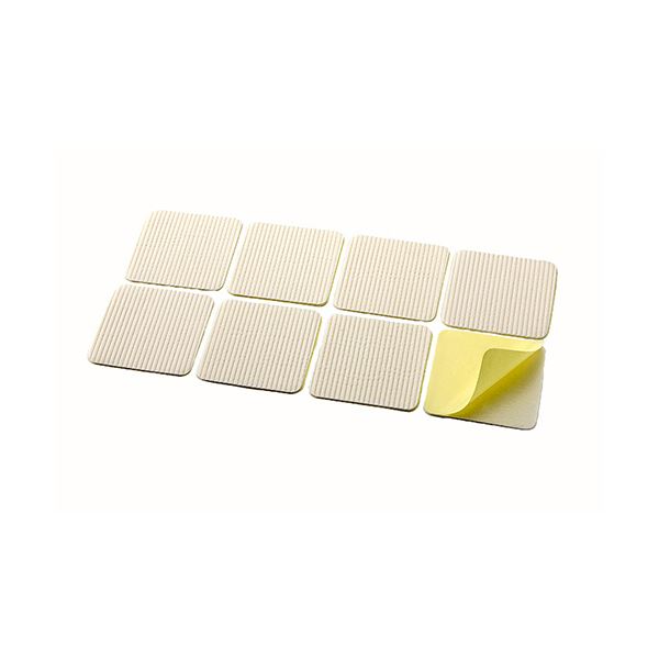 （まとめ） サンコーおくだけ吸着 安心すべり止めシート 10×10cm OK-805 1パック（8枚） 〔×5セット〕 【北海道・沖縄・離島配送不可】