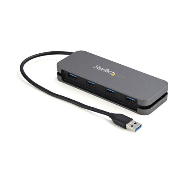 StarTech.com 4ポートUSB 3.0ハブ USB-A×4口 USB-A×1口 HB30AM4AB 1個 【北海道・沖縄・離島配送不可】