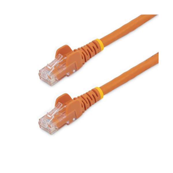 （まとめ） StarTech.com カテゴリ6 LANケーブル RJ45モールドコネクタ 3m オレンジ N6PATC3MOR 1本 〔×3セット〕 【北海道・沖縄・離島配送不可】
