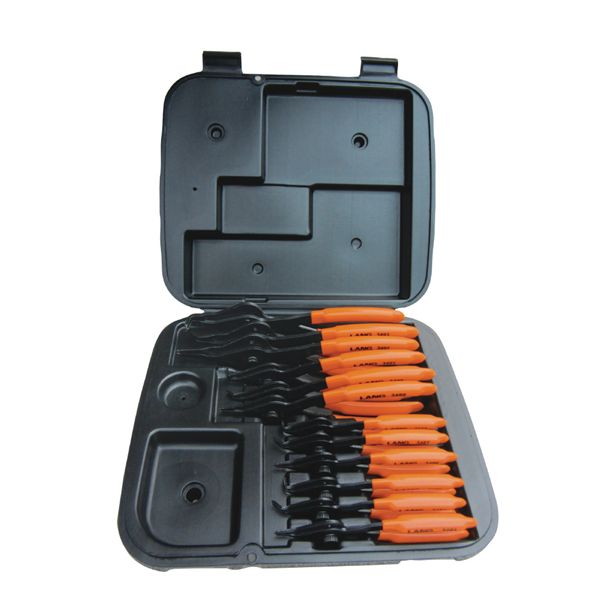 LANGTOOLS ラングツール スナップリングプライヤーセット 12本入リ 穴輪っか10～76粍 3495 物の具 物の具 DIY やり方物の具 【北海道・沖縄・離島送りとどける不可】