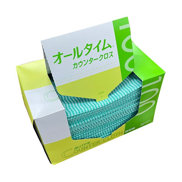 （まとめ） 日本の首都医学的 カウンタークロスレギュラータイプ 緑であること FT102N 1箱（100枚） 〔×5仕掛ける〕