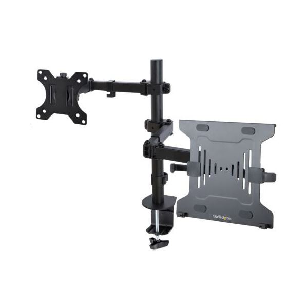 StarTech.com モニターアーム/ノートPCトレイ付 1画面/最大32型/VESA対応A2-LAPTOP-DESK-MOUNT 1台 【北海道・沖縄・離島配送不可】|フジックス