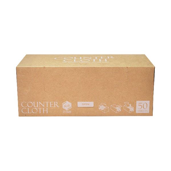 （まとめ） ストリックスデザイン抗菌カウンタ差し交わす朦々たる BOX手合い 薄墨色 SA-164 1箱（50枚） 〔×5仕掛ける〕