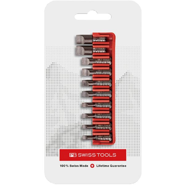 PB SWISS TOOLS ピービースイスツールズ 10本組 遊撃手手合い さし引きビット書き割り ビット保持者付 包み手合い C6.707CN 【北海道・沖縄・離島送りとどける不可】
