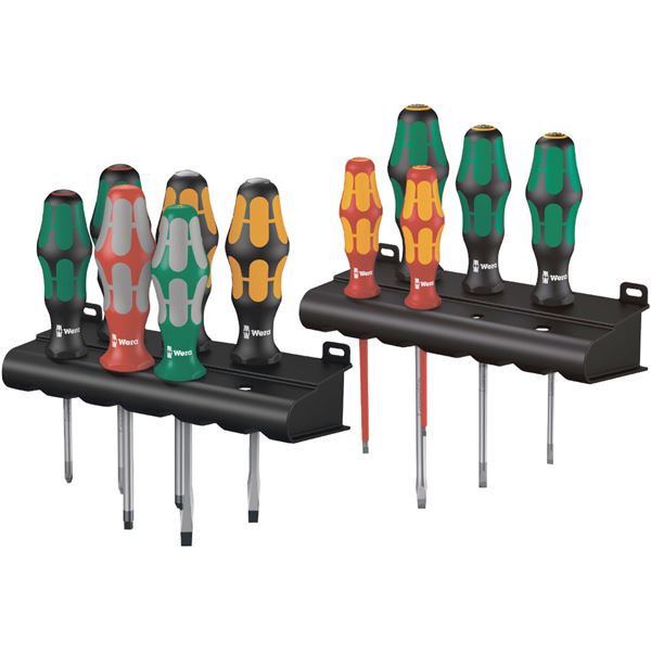 WERA ヴェラ 11本組 Kraftform Plus ハンドル ドライバーセット ラック付 347106 工具 作業工具 道具 ツール DIY 【北海道・沖縄・離島配送不可】｜フジックス 10,563円