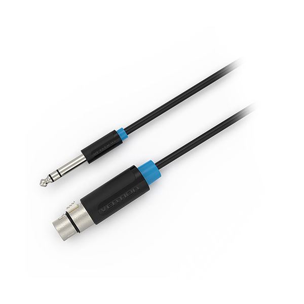 〔5本仕掛ける〕 VENTION 6.5粍 Male to XLR Female オーディオ有線テレビ 3m 黒いこと BB-5732X5 【北海道・沖縄・離島送りとどける不可】