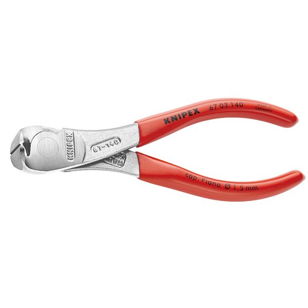 KNIPEX クニペックス ハイレバーエンドニッパー 可塑性物質上塗り 全長145粍 6703-140 【北海道・沖縄・離島送りとどける不可】