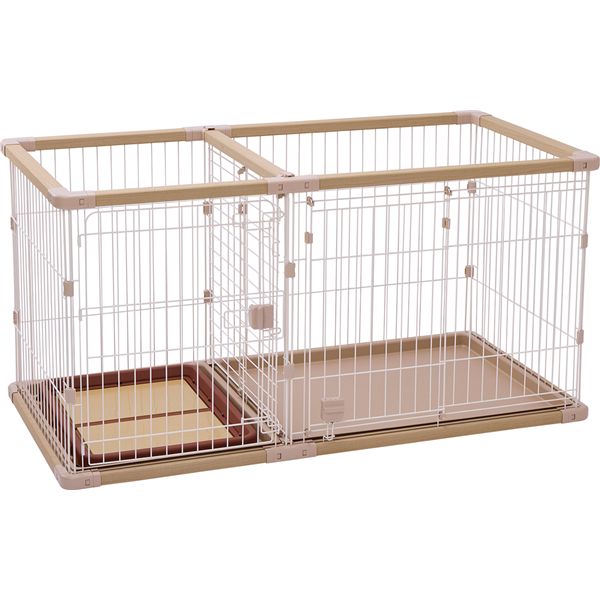 ペティオ 犬用 室内用便器のしつけが出来る ドッグルームサークルPlus ベージュ 広広とした 愛玩動物住かかわり合い装置 【北海道・沖縄・離島送りとどける不可】