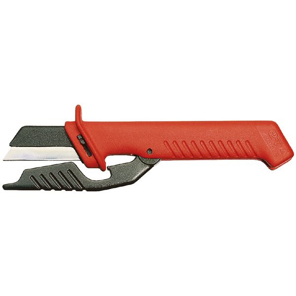 KNIPEX クニペックス 1000V絶縁ケーブルナイフ 全長190mm パック入 9856SB 【北海道・沖縄・離島配送不可】