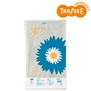 （まとめ）TANOSEE ゴミ袋 半透明 70L 20枚入×40パック【代引不可】【北海道・沖縄・離島配送不可】