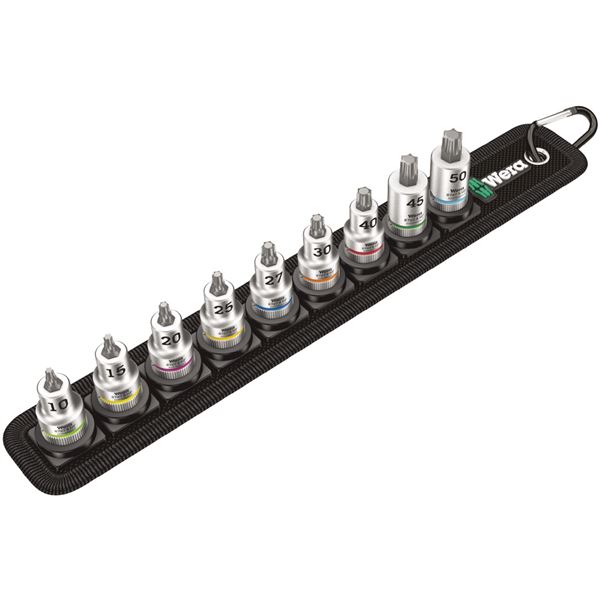 WERA ヴェラ 差込角3/8DR 9点組 トルクス ビットソケット 書き割り サイクロップラチェット用 003972 物の具 物の具 DIY 進め方物の具 【北海道・沖縄・離島送りとどける不可】