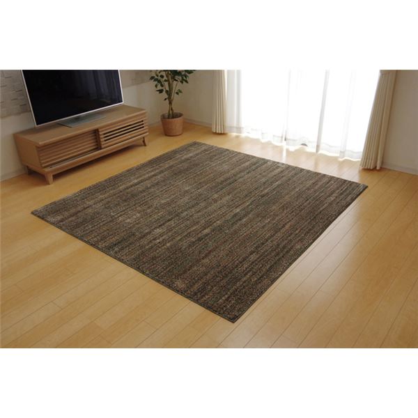 ラグ カーペット 1畳 抗菌 防臭 防ダニ タフト 国産 ミックスカラー 『イリゼ』 グリーン 約95&times;140cm【代引不可】【北海道・沖縄・離島配送不可】｜フジックス