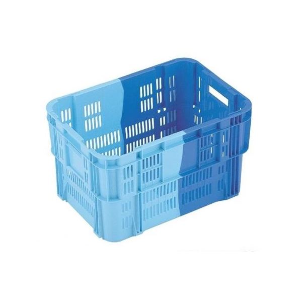 〔5個仕掛ける〕 お役目用入れものボックス席/食料雑貨類用入れもの 〔NF-M20B〕 うす暗い青み/青み 材質：PP【代引不可】【北海道・沖縄・離島送りとどける不可】