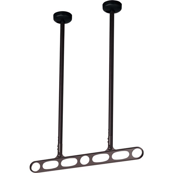 〔1組/2本入り〕 川口技研 ホスクリーン/物干し金物 〔2本シャフトタイプ 全長900~1500mm〕 ダークブロンズ Z-215-DB【代引不可】【北海道・沖縄・離島配送不可】|フジックス