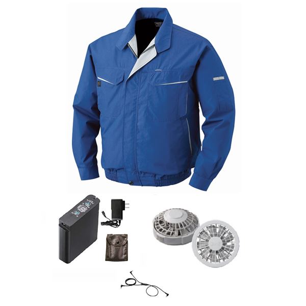 楽天市場】綿薄手脇下マチ付き 空調服(KU91900)/作業着 〔ファンカラー