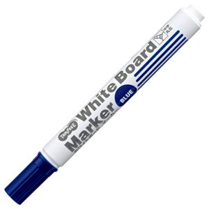 （まとめ） TANOSEE ホワイトボードマーカー 中字丸芯 青 1本 〔×100セット〕【代引不可】【北海道・沖縄・離島配送不可】