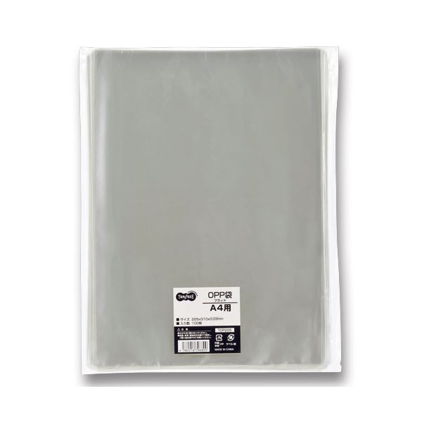 （まとめ） TANOSEE OPP袋 フラット A4用 225×310mm 1セット（500枚：100枚×5パック） 〔×2セット〕【代引不可】【北海道・沖縄・離島配送不可】