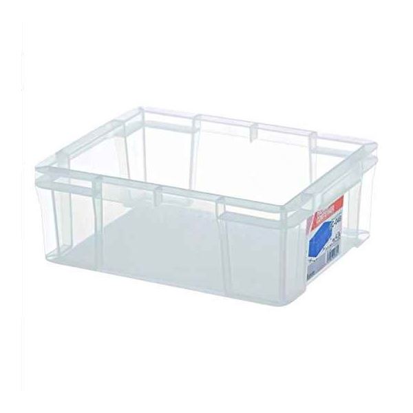 〔40セット〕 ホームコンテナー/コンテナボックス 〔HC-04B〕 クリア 材質：PP 〔汎用 道具箱 DIY用品 工具箱〕【代引不可】【北海道・沖縄・離島配送不可】｜フジックス
