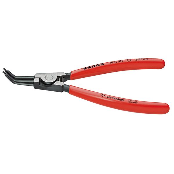 KNIPEX（クニペックス）4631-A12 軸用スナップリングプライヤー 45゜【代引不可】【北海道・沖縄・離島配送不可】