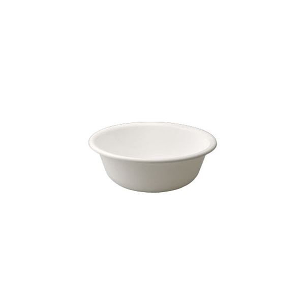 〔50セット〕 シンプル 風呂桶/湯桶 〔ホワイト〕 27×9.5cm 材質：PP 『HOME＆HOME』【代引不可】【北海道・沖縄・離島配送不可】